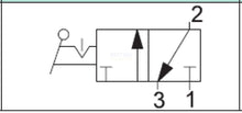 Load image into Gallery viewer, API A1MA132LT Manual Valve 1/8", 3/2 Push Pull - British Pneumatics