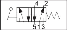 Load image into Gallery viewer, API A1MA150LL Lever Valve 1/8" (Automatic Spring Return) - British Pneumatics
