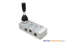 Load image into Gallery viewer, API A1MA273LL Manual Valve 1/4" 5/3, Closed Centre, 3 Positions - British Pneumatics