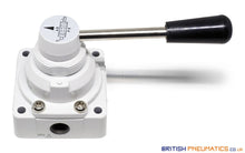 Load image into Gallery viewer, Mindman MVHC-200-4H-8A Hand Lever Valve 1/4" (3 Positions) - British Pneumatics