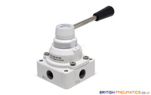Load image into Gallery viewer, Mindman MVHC-200-4H-8A Hand Lever Valve 1/4" (3 Positions) - British Pneumatics