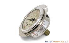 Load image into Gallery viewer, Watson Stainless Steel 150 Bar Flange Pressure Gauge (Back Entry) 1/4" BSPT - British Pneumatics (Online Wholesale)
