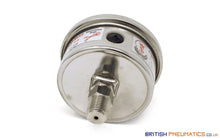 Load image into Gallery viewer, Watson Stainless Steel 400 Bar (6000 PSI) Pressure Gauge (Back Entry) 1/4" BSPT - British Pneumatics (Online Wholesale)
