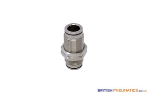 10Mm Bulkhead Connector Push-In Fitting (Nickel Plated Brass) General