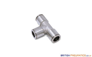 10Mm Intermediate Union Tee Push-In Fitting (Nickel Plated Brass) General