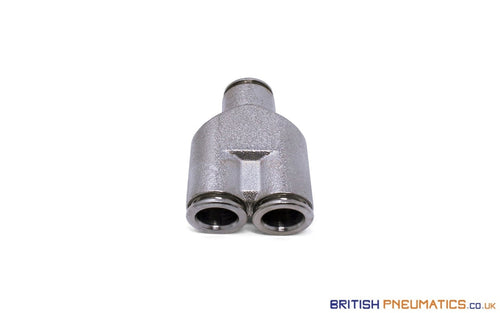 10Mm Intermediate Y Push-In Fitting (Nickel Plated Brass) General