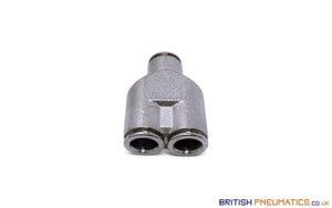 10Mm Intermediate Y Push-In Fitting (Nickel Plated Brass) General