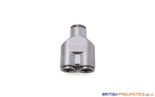 Load image into Gallery viewer, 10Mm Intermediate Y Push-In Fitting (Nickel Plated Brass) General