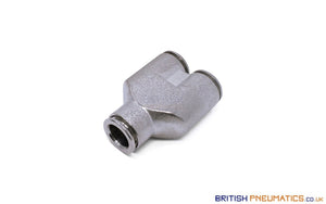 10Mm Intermediate Y Push-In Fitting (Nickel Plated Brass) General