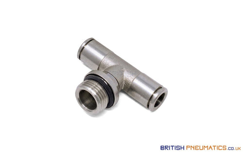 10Mm To 1/4 Central Branch Tee Male Push-In Fitting (Nickel Plated Brass) General