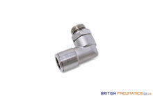 Load image into Gallery viewer, 10Mm To 3/8 Swivel Elbow Push-In Fitting (Nickel Plated Brass) General