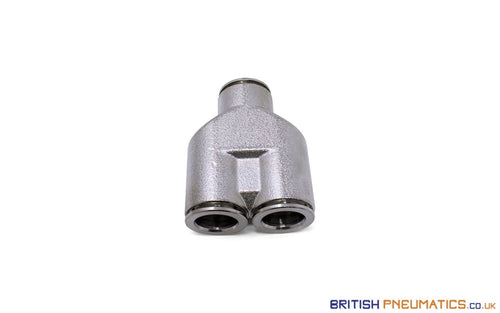 12Mm Intermediate Y Push-In Fitting (Nickel Plated Brass) General