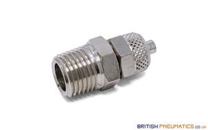 1/4 Bsp To 6Mm Male Stud Rapid Fittings (Nickel Plated Brass) General