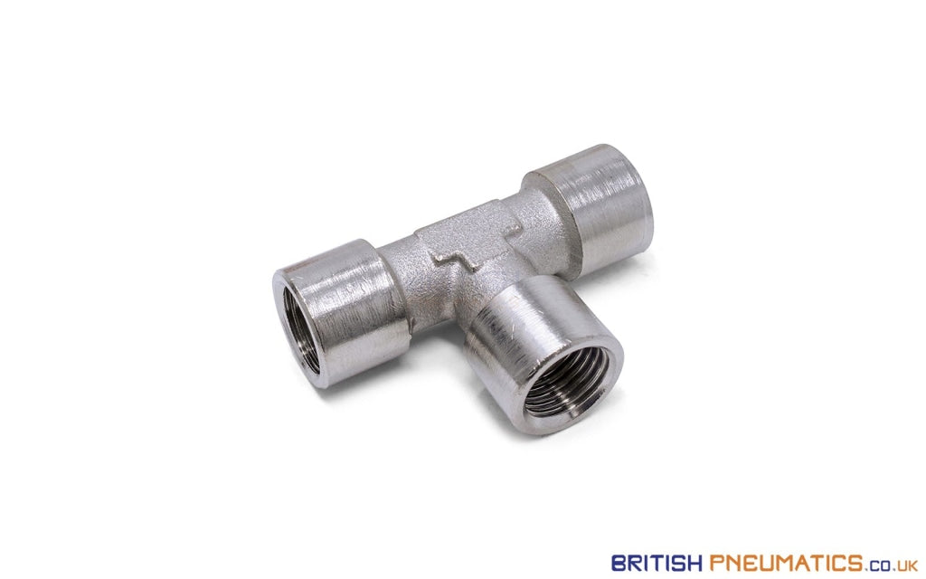 1/4 Female Union Tee Metallic Pneumatic Fitting (Nickel Plated Brass) General