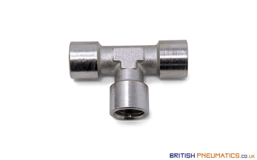 1/8 Female Union Tee Metallic Pneumatic Fitting (Nickel Plated Brass) General