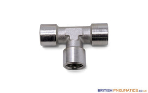 1/8 Female Union Tee Metallic Pneumatic Fitting (Nickel Plated Brass) General