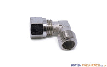 Load image into Gallery viewer, 3/8 To 10Mm Bspt Elbow Compression Pneumatic Fitting (Nickel Plated Brass) General