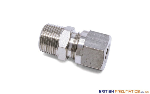 3/8 To 10Mm Compression Fitting Bspt Stud (Nickel Plated Brass) General