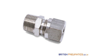 3/8 To 10Mm Compression Fitting Bspt Stud (Nickel Plated Brass) General