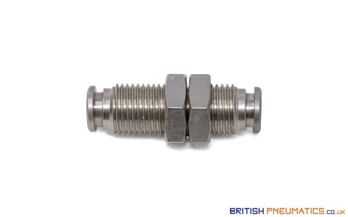 4Mm Bulkhead Connector Push-In Fitting (Nickel Plated Brass) General