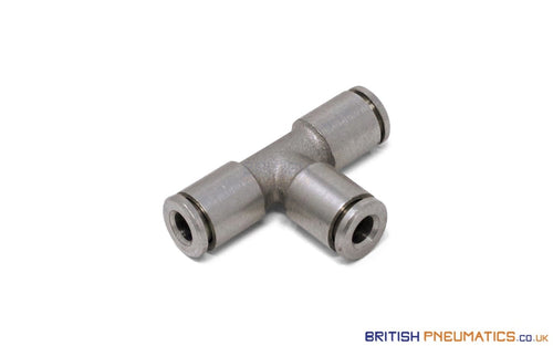 4Mm Intermediate Union Tee Push-In Fitting (Nickel Plated Brass) General