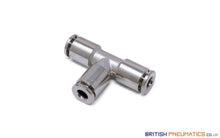 Load image into Gallery viewer, 4Mm Union Tee Push-In Fitting (Nickel Plated Brass) General