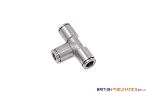 6Mm Intermediate Union Tee Push-In Fitting (Nickel Plated Brass) General