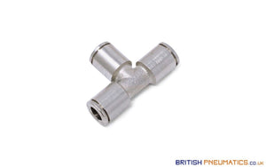6Mm Intermediate Union Tee Push-In Fitting (Nickel Plated Brass) General