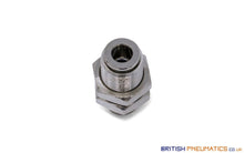 Load image into Gallery viewer, 6Mm To Union Bulkhead Connector Push-In Fitting (Nickel Plated Brass) General