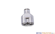 Load image into Gallery viewer, 8Mm Intermediate Y Push-In Fitting (Nickel Plated Brass) General