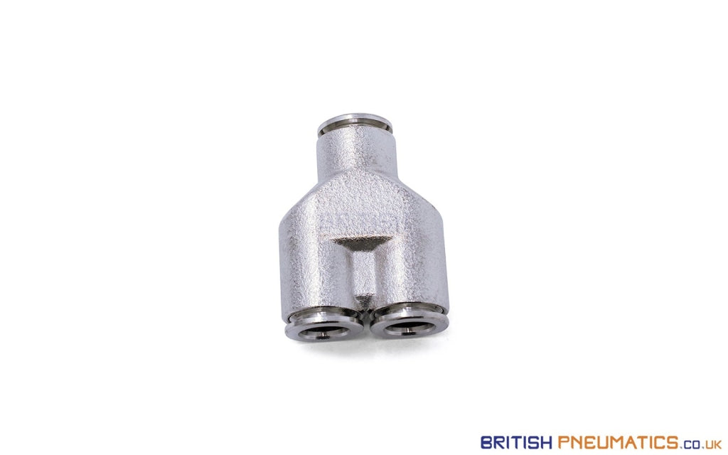 8Mm Intermediate Y Push-In Fitting (Nickel Plated Brass) General
