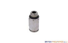 Load image into Gallery viewer, 8Mm To 1/8 Straight Parallel Male Stud Push-In Fitting (Nickel Plated Brass) General