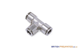 8Mm Union Tee Push-In Fitting (Nickel Plated Brass) General