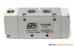 API A1P250 Pneumatic Valve 1/4" 5/2 (Pneumatically Operated) - British Pneumatics
