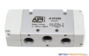 API A1P250 Pneumatic Valve 1/4" 5/2 (Pneumatically Operated) - British Pneumatics