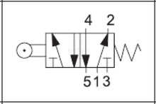 Load image into Gallery viewer, API AC2181520 Mechanical Valve 1/8&quot; 5/2 Bi-directional Lever and Roller - British Pneumatics (Online Wholesale)
