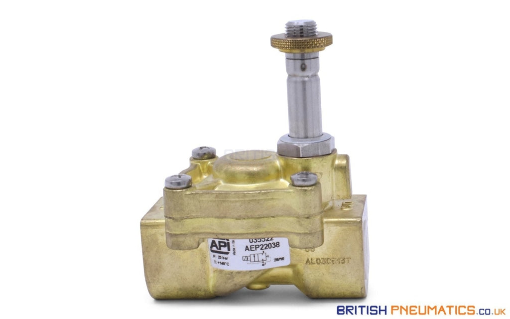 API AEP22038 Solenoid Valve for Water and Steam 3/8