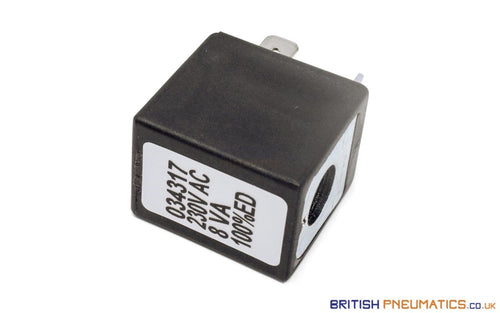 API ASA3323050 (for AEP) AC220V Solenoid Valve Coil AC230V 8VA - British Pneumatics (Online Wholesale)