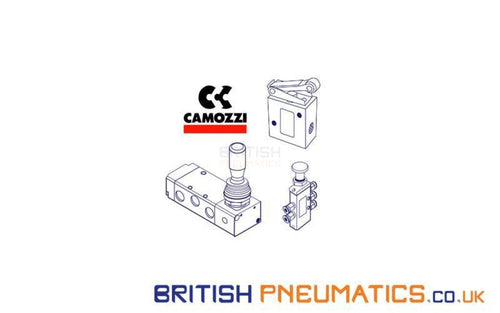 Camozzi 358 945 G1/8 5/2 Plunger Type Series 3 Mechanically Operated Mini Directional Control Valve