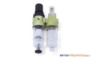 Knocks FDO.01 G AM10 FRL (with G40 Gauge) Service Unit Assemblies, 1/4" (Auto Drain) - British Pneumatics (Online Wholesale)