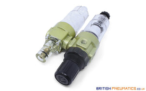 Knocks FDO.01 G AM10 FRL (with G40 Gauge) Service Unit Assemblies, 1/4" (Auto Drain) - British Pneumatics (Online Wholesale)