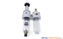 Load image into Gallery viewer, Knocks FDO.11 G MAN Service Unit Assemblies WITH G50 GAUGE F/R+L,1/4&quot; (SELF DRAIN) - British Pneumatics (Online Wholesale)