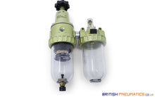 Load image into Gallery viewer, Knocks FDO.23 G MAN FRL Service Unit Assemblies (with G50 Gauge), G 1/2&quot; (Self Drain) - British Pneumatics (Online Wholesale)
