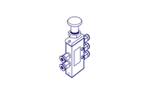 Metal Work MAV 25 PPB OO Push Button Manual Valve (7010001600) 1/8