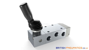 Metal Work MAV 26 LES CC Manual Lever Valve (7010001000) 5/3 1/8" - British Pneumatics (Online Wholesale)