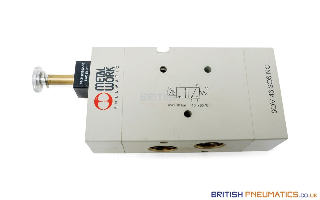 Metal Work SOV 43 SOS NC Solenoid Valve (7030020200) 1/2