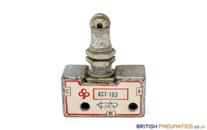 Mindman ACT-103 EPA-103 Roller Plunger Mechanical Valve - British Pneumatics