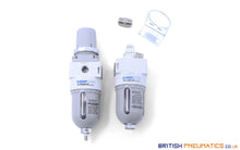 Load image into Gallery viewer, Mindman MACP200-8A Filter, Regulator, Lubricator (FRL) 1/4&quot; BSP - British Pneumatics