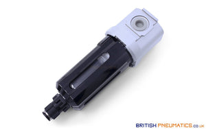 Mindman MAF300L-8A-D Air Filter Auto Drain 1/4" BSP - British Pneumatics (Online Wholesale)
