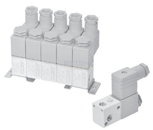Mindman MVDC-220-3E1 AC220V (3V1) Solenoid Valve 3/2 1/8" BSP - British Pneumatics